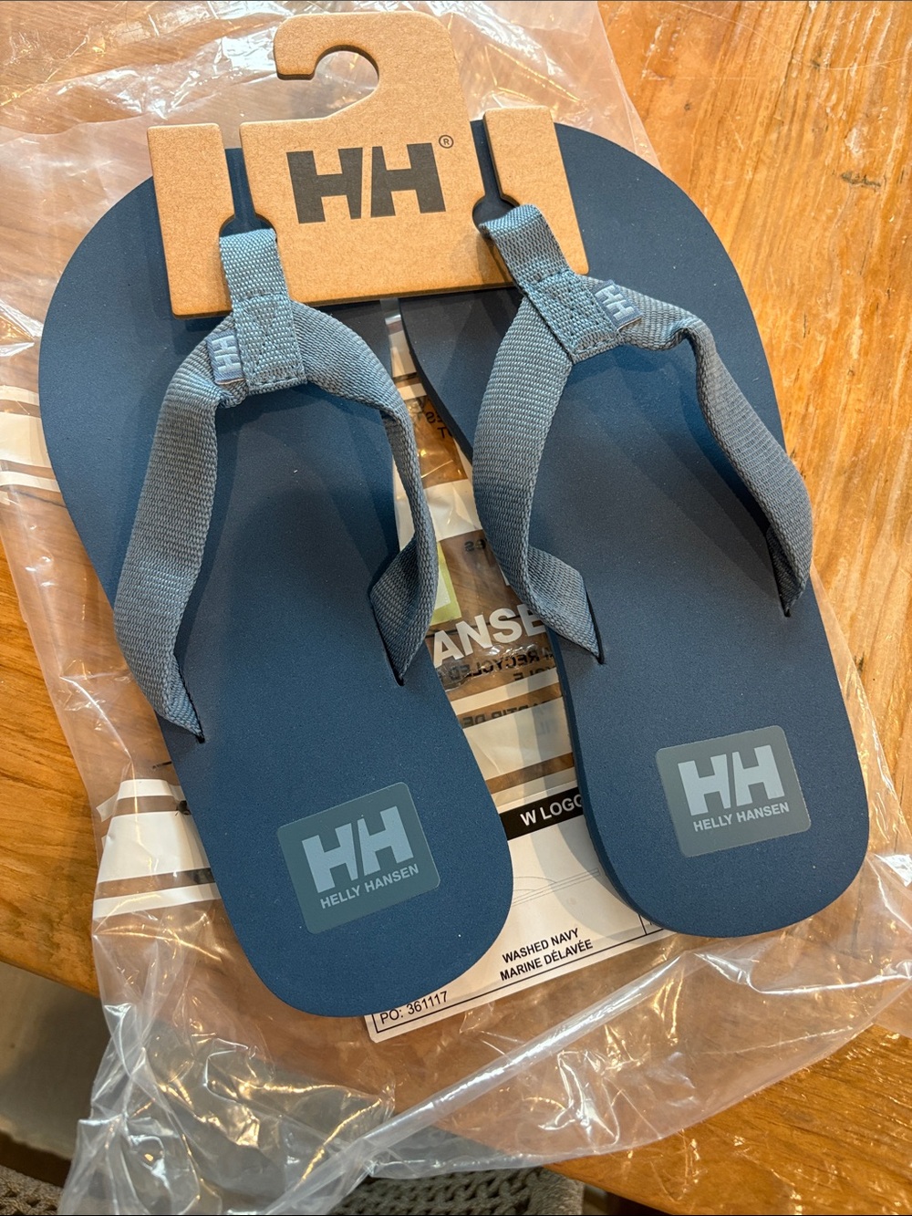 Helly Hansen Blue Logo Flip Flops